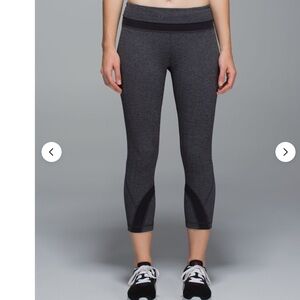 Lululemon herringbone crop leggings size 10